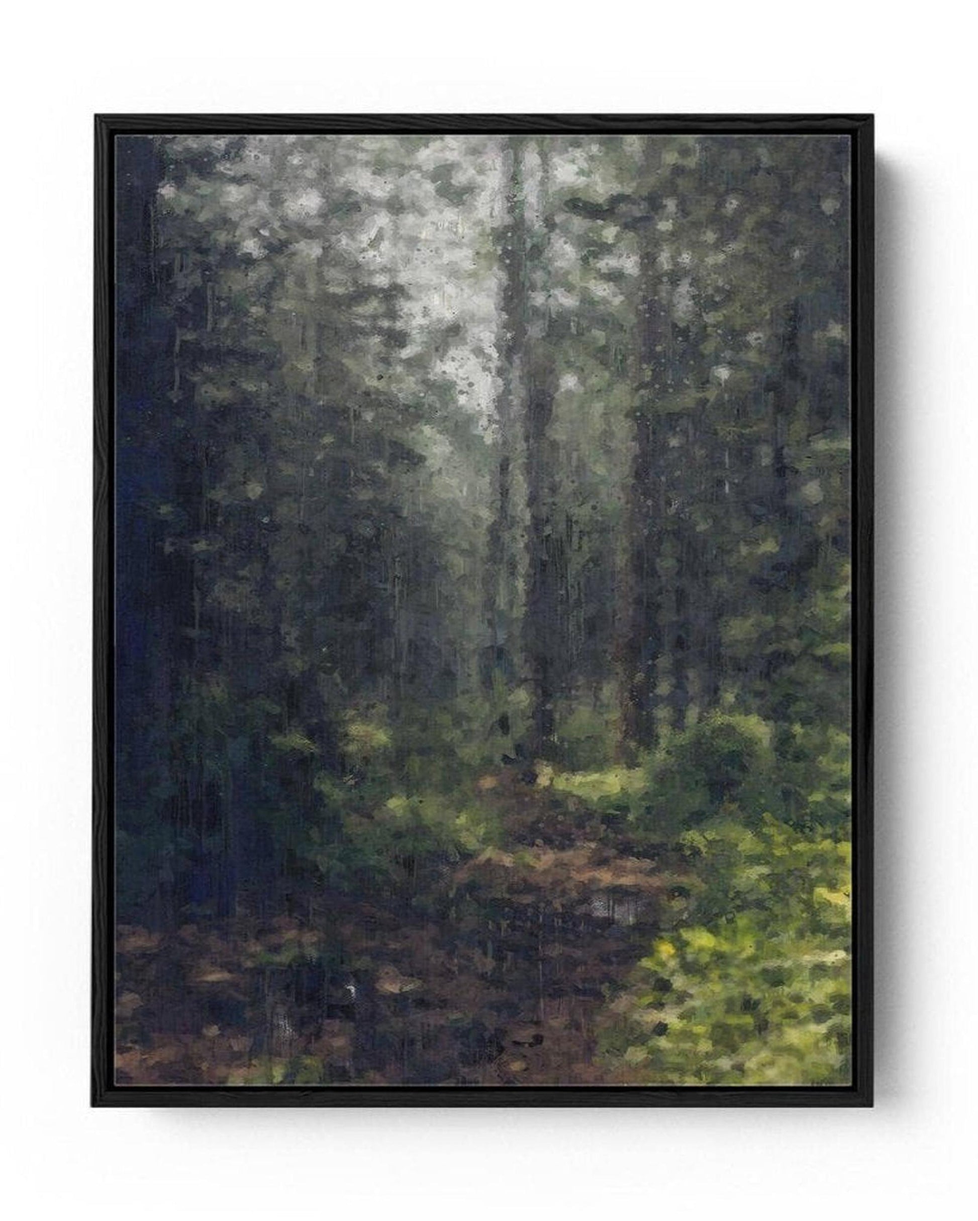 The Forest Oil Painting Framed Canvas