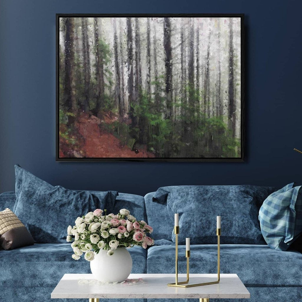 The Forest Trees Oil Painting Canvas Print