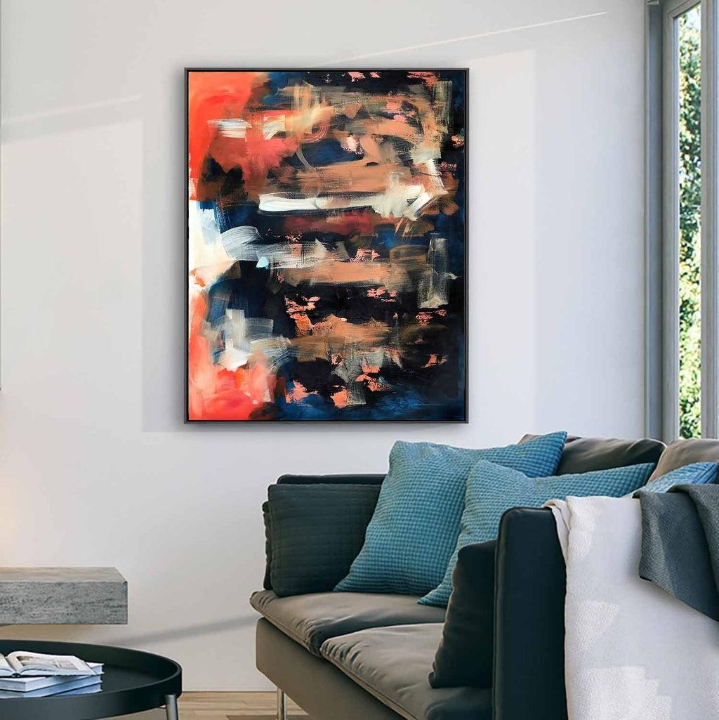 The Untold Story Diptych Painting Painting - Abstract House