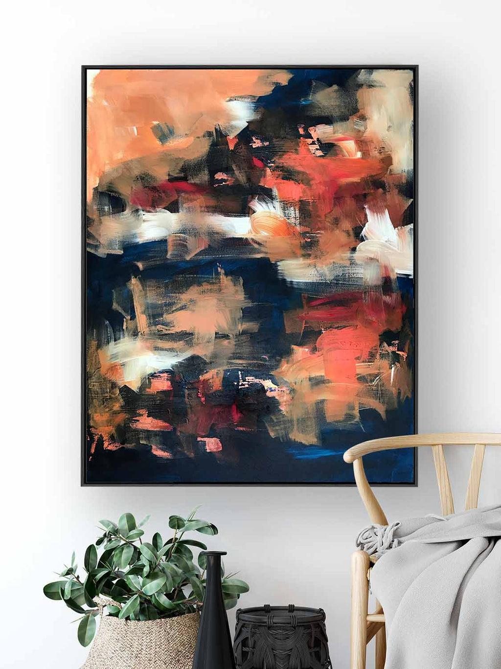 The Untold Story Diptych Painting Painting - Abstract House