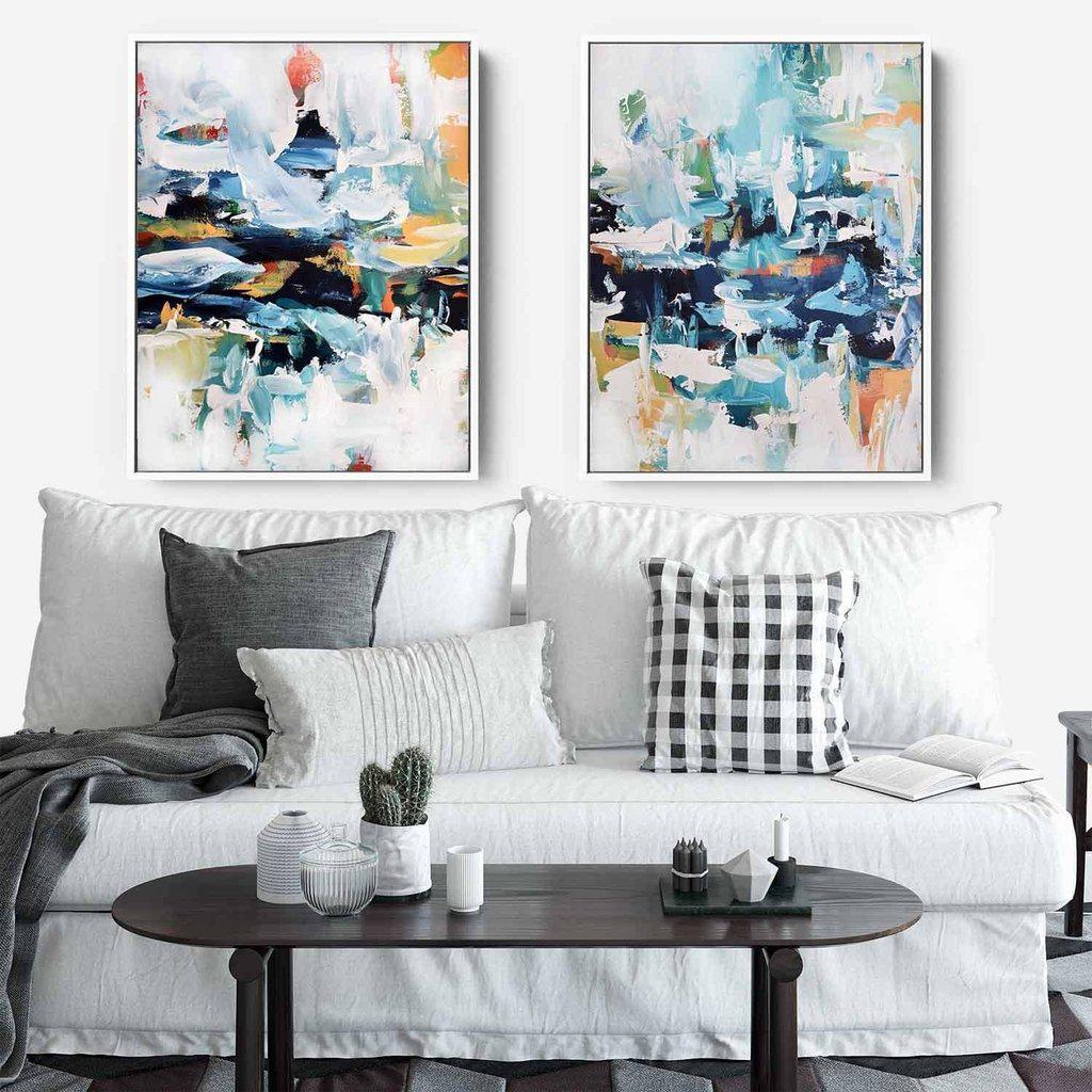 The Waves Canvas Set Of 2