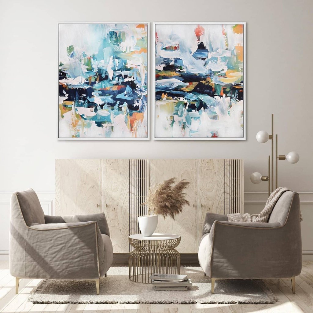 The Waves Canvas Set Of 2