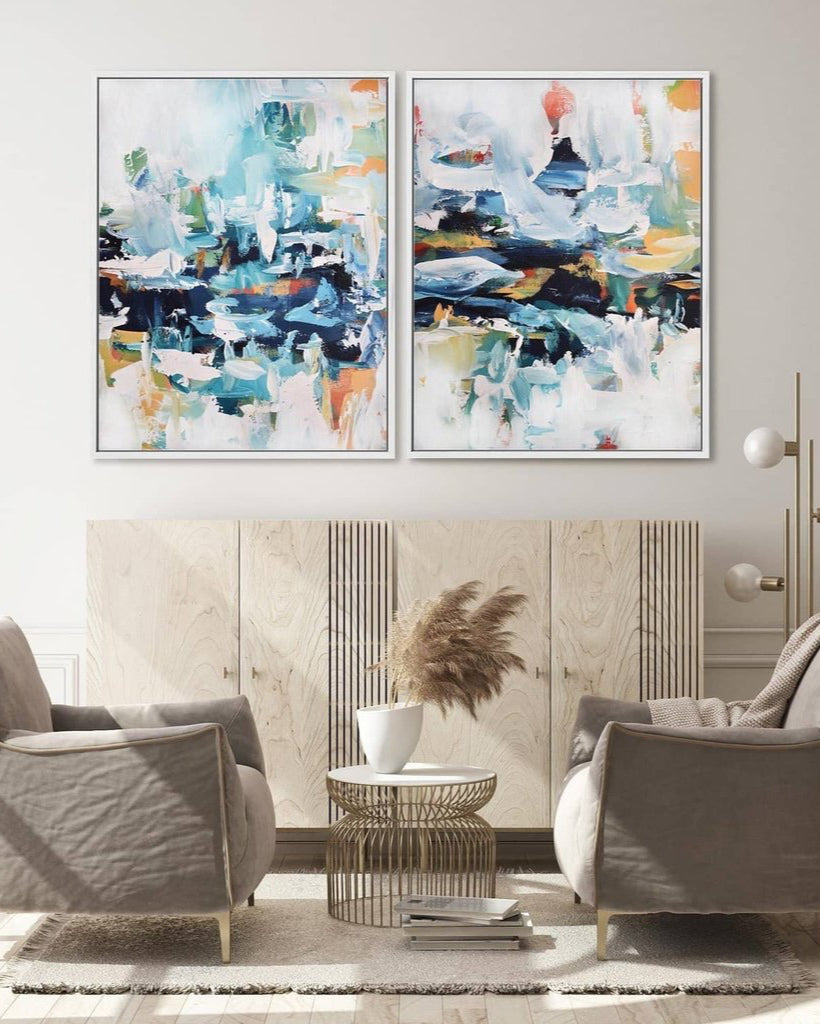 The Waves Canvas Set Of 2