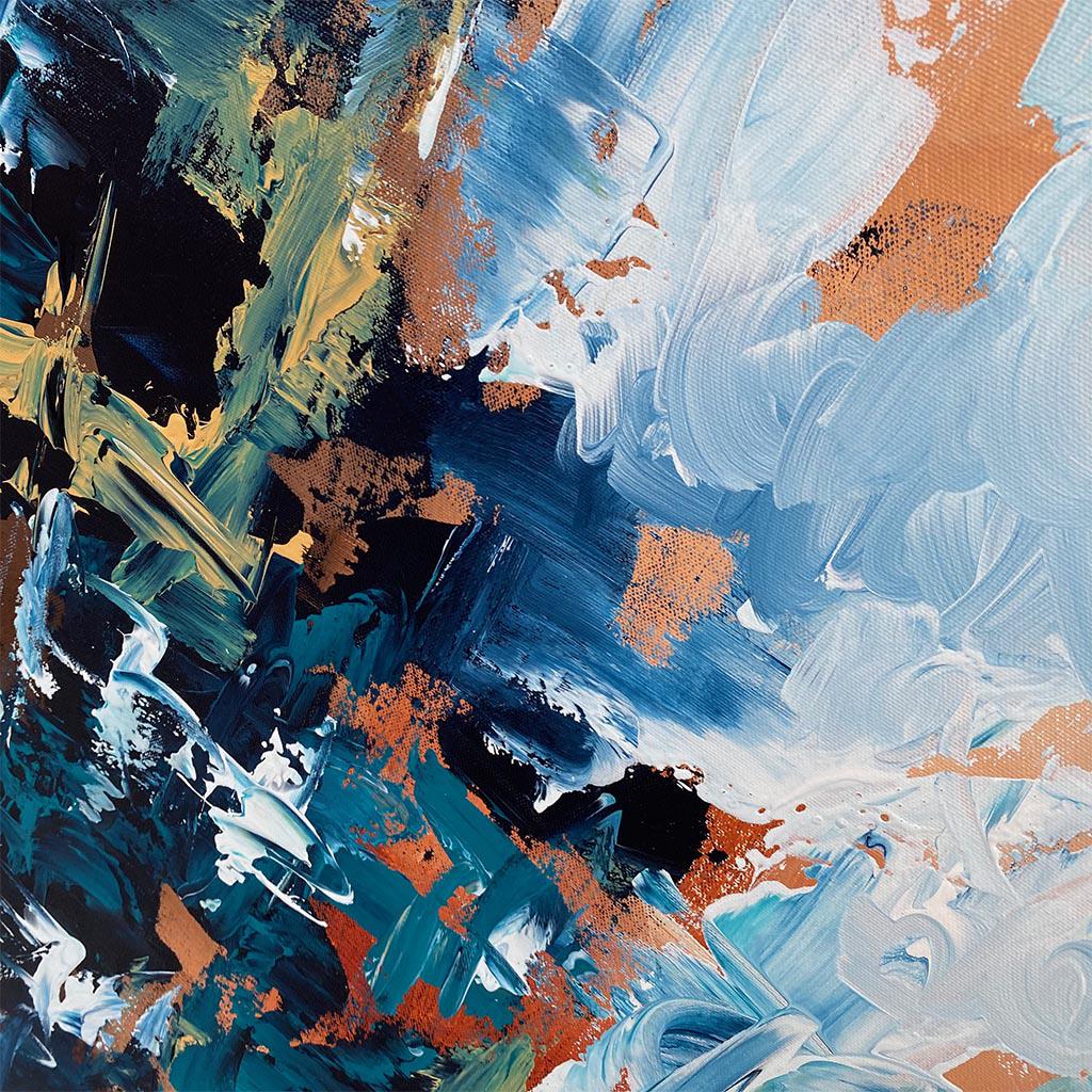 Time Has Stopped Part 2 - Original Painting Painting - Abstract House