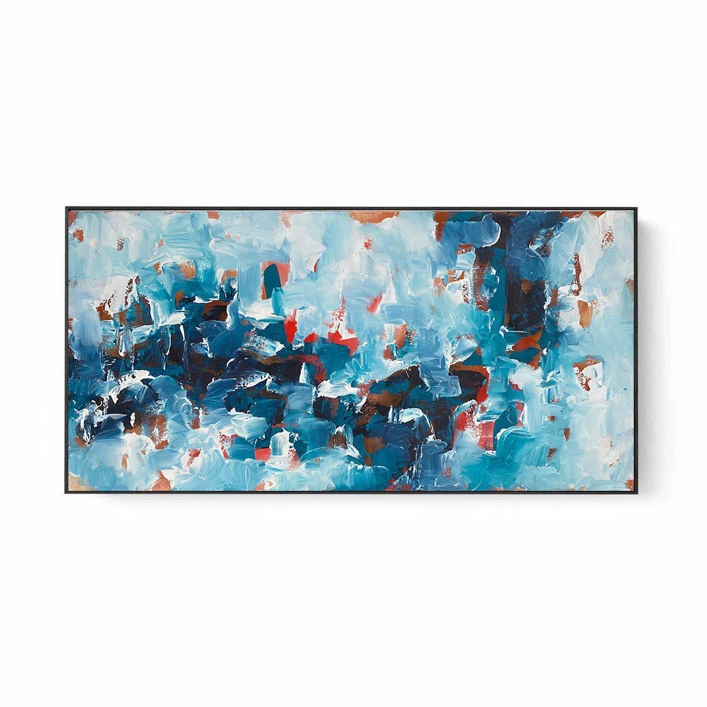 Time Is Lost - 150x76 cm - Original Painting Painting - Abstract House