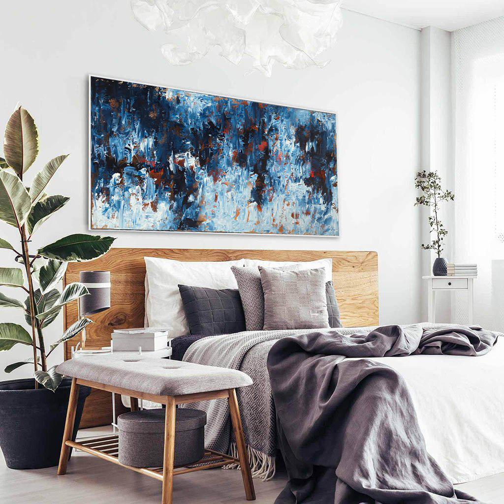 Time To Remember - 150x76 cm - Original Painting Painting - Abstract House