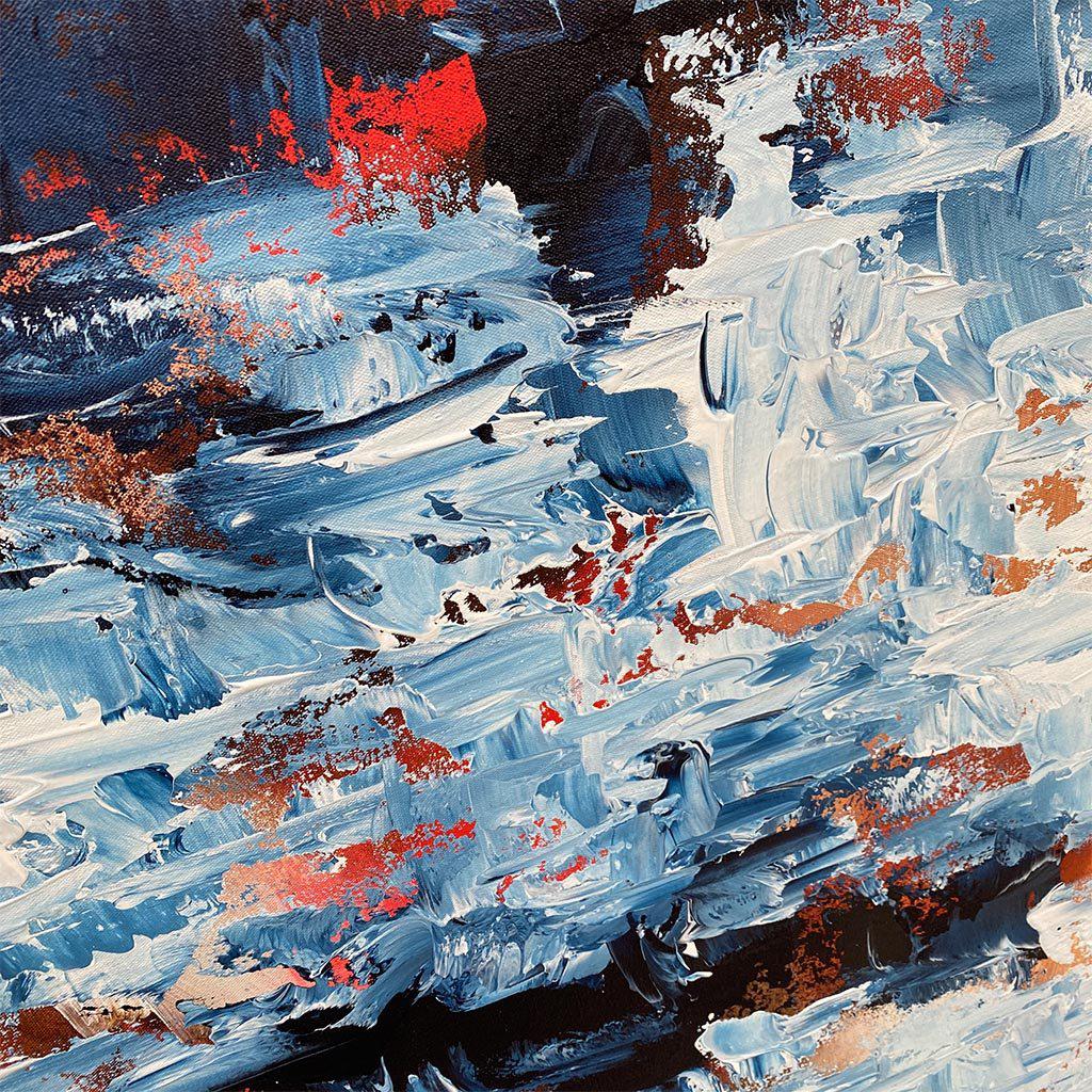 Time To Remember - 150x76 cm - Original Painting Painting - Abstract House