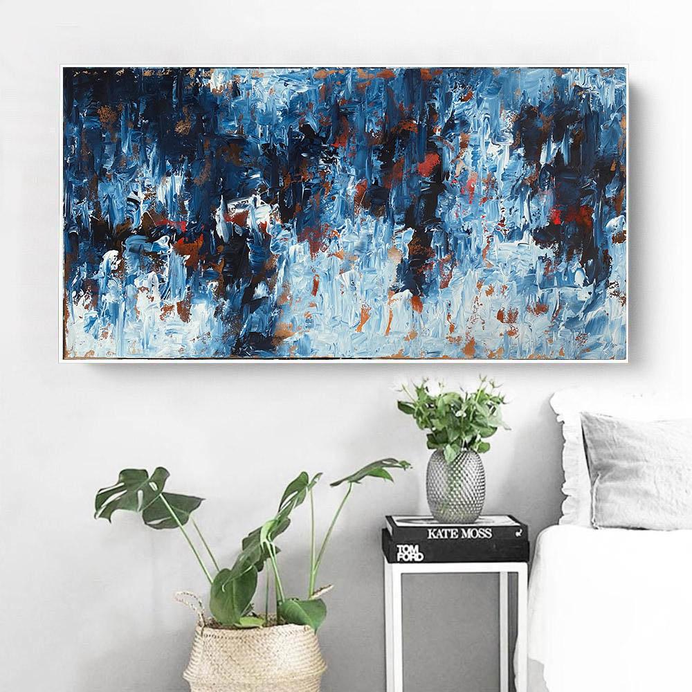 Time To Remember - 150x76 cm - Original Painting Painting - Abstract House