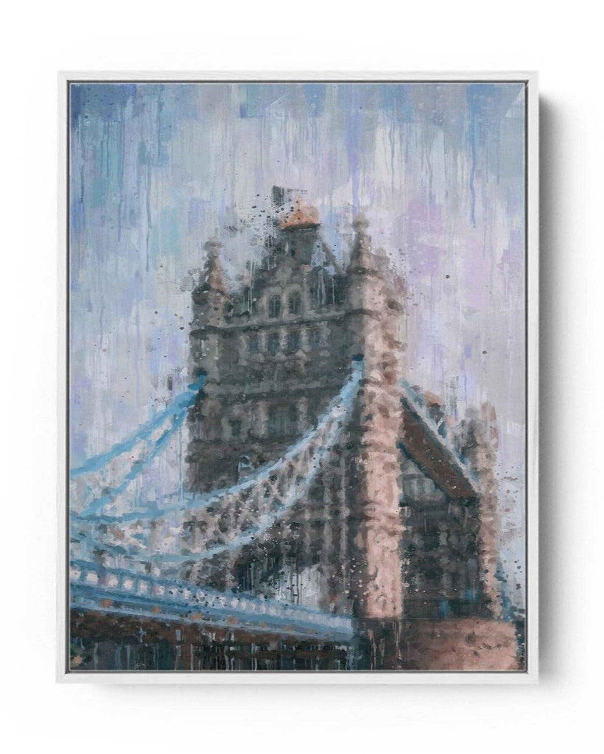 Tower Bridge London Painting Framed Canvas
