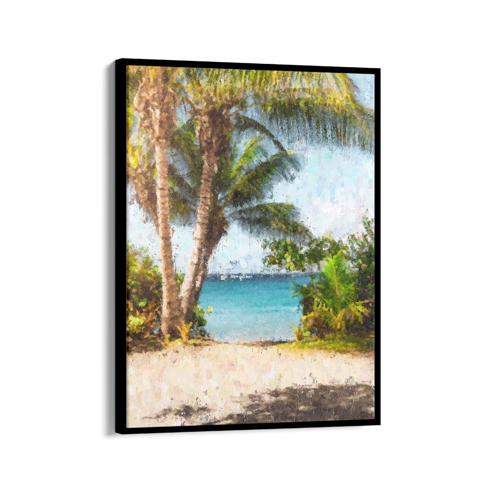 Tropical Island Canvas Print-Abstract House