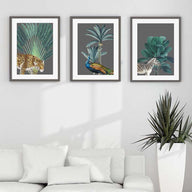 Tropical Jungle Animals - Print Set Of 3