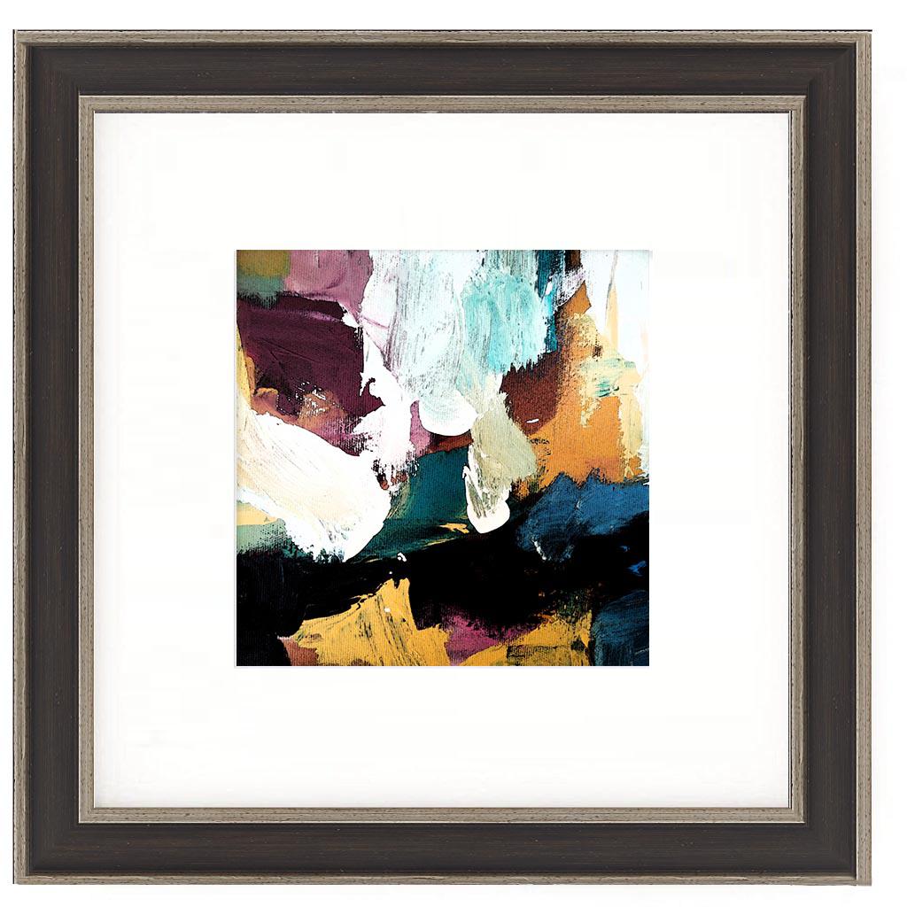 Untitled Abstract 1025 Limited Edition Print Black Frame With Silver Foil Edge Limited Edition - Abstract House