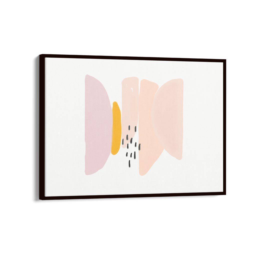 Watercolour Shapes Canvas Print-Abstract House