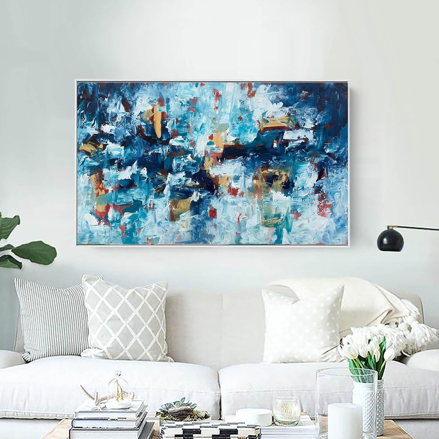 Fables - Original Painting-framed-Painting-Abstract House